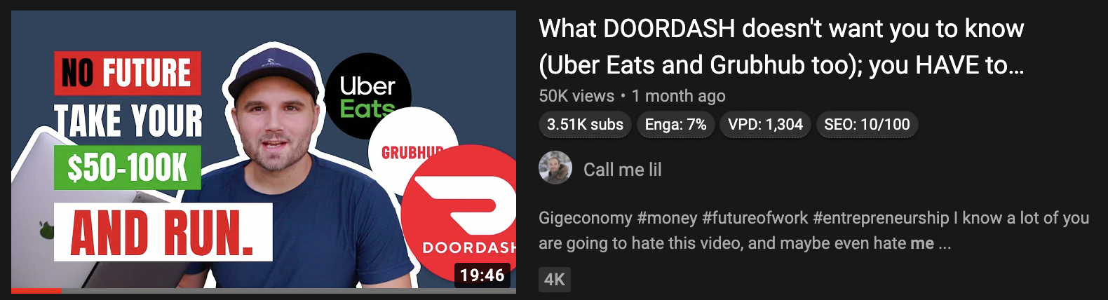 YouTube Thumbnail — "Too Late to Start?" Creator Holding DSLR Camera