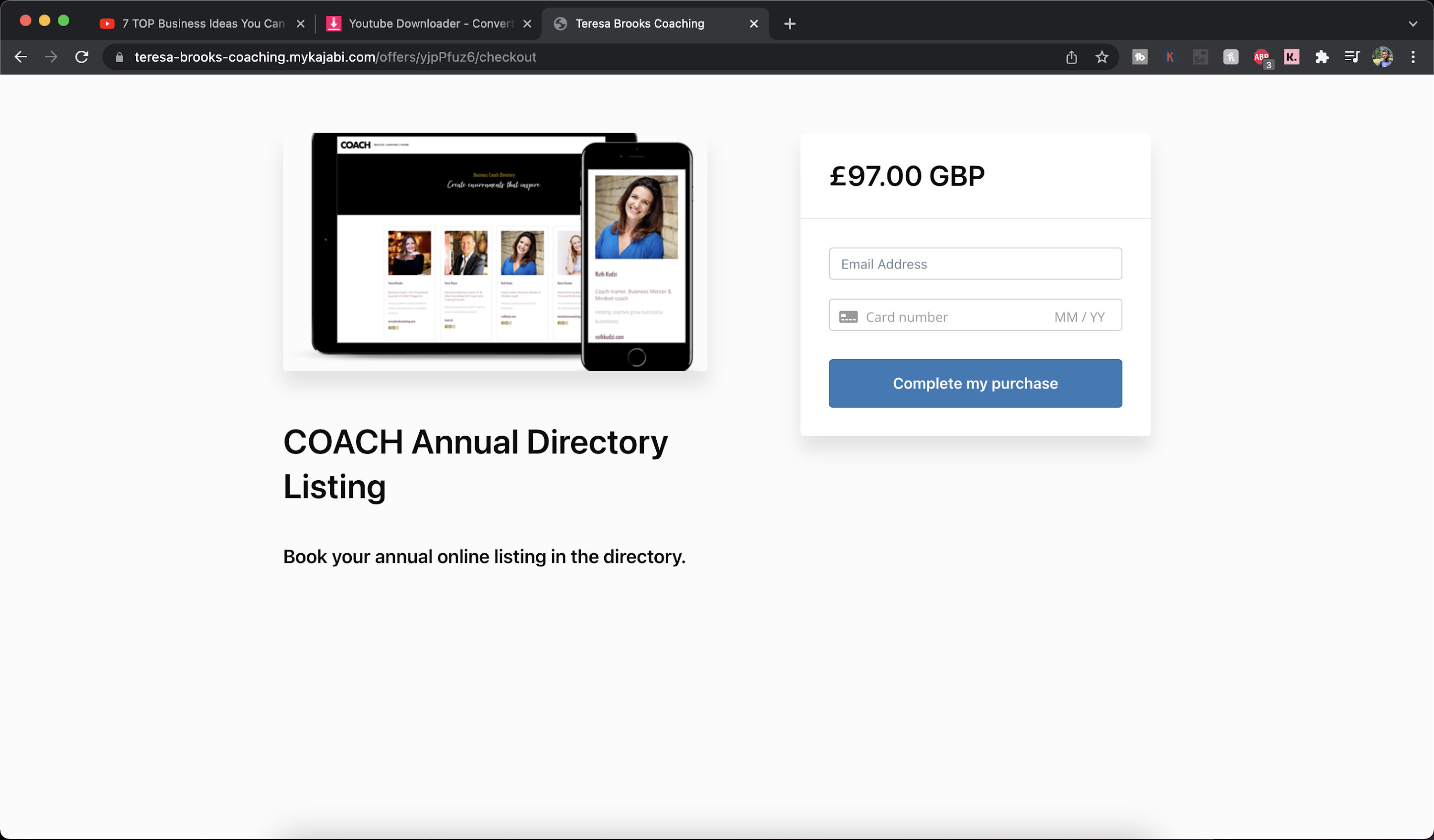 E-Commerce Product Page Screenshot – Fashion Website (Tobi Truong)