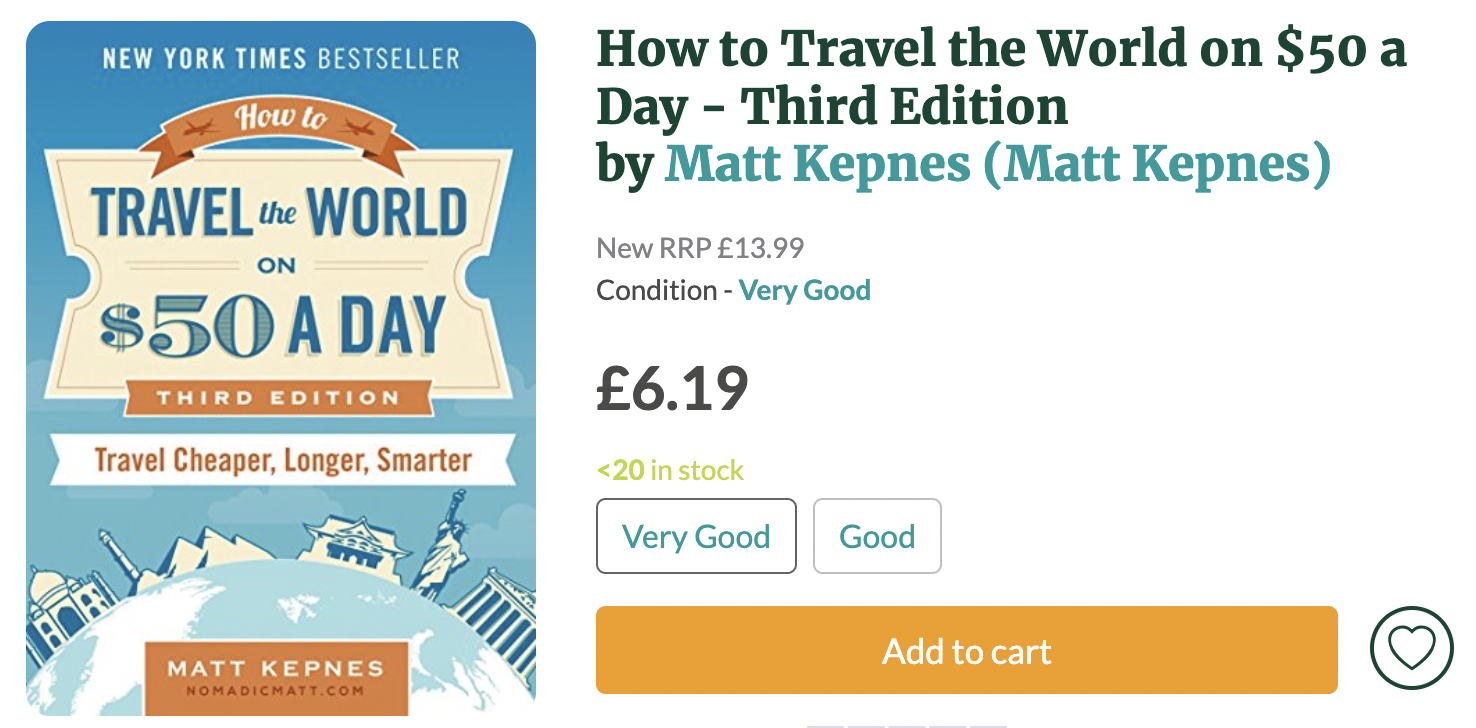 How to Travel the World on $50 a Day - Third Edition by Matt Kepnes
