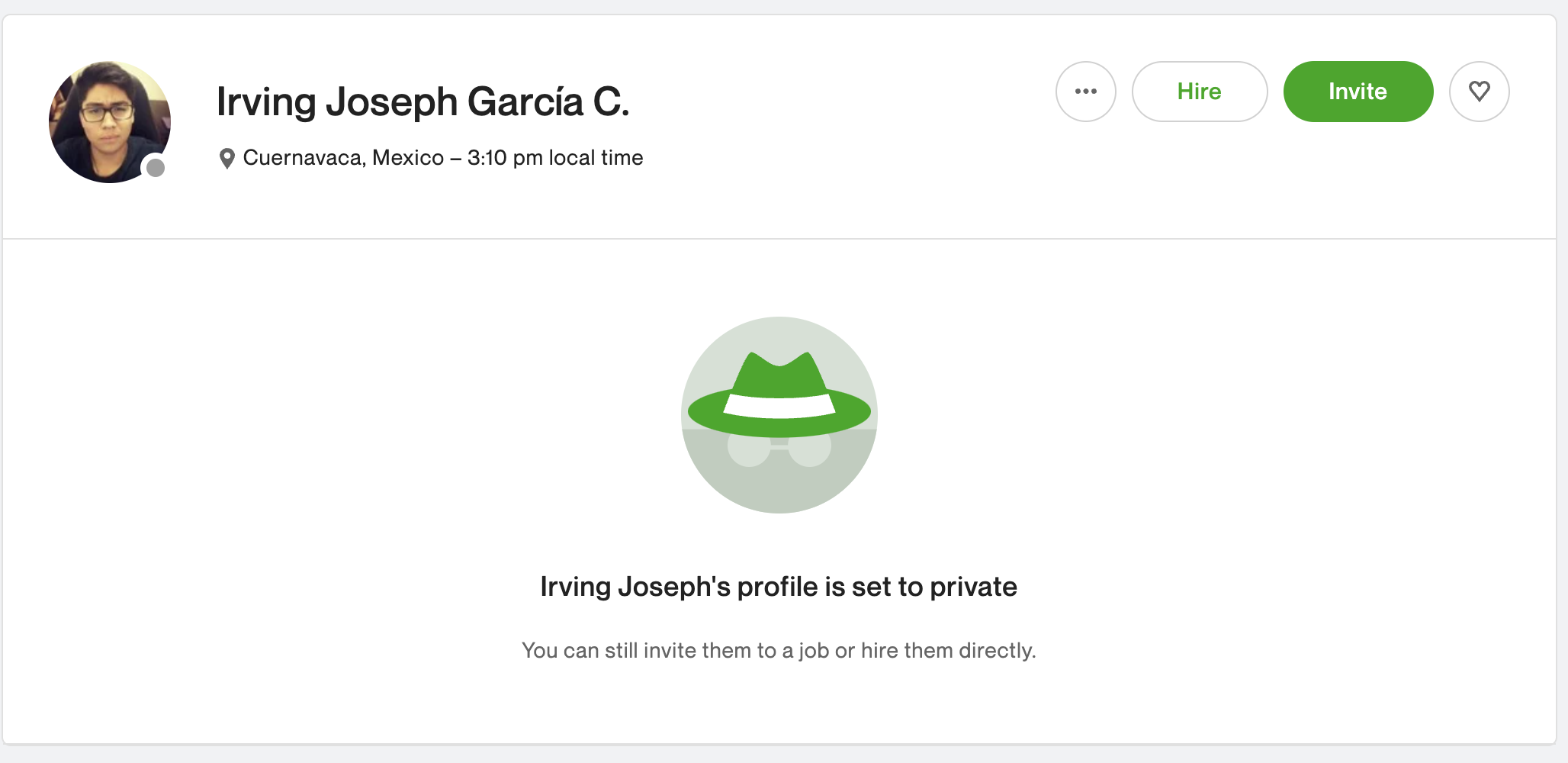 Irving Joseph García C. profile page