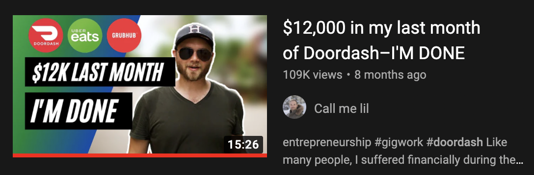 $12,000 in my last month of Doordash—I'M DONE