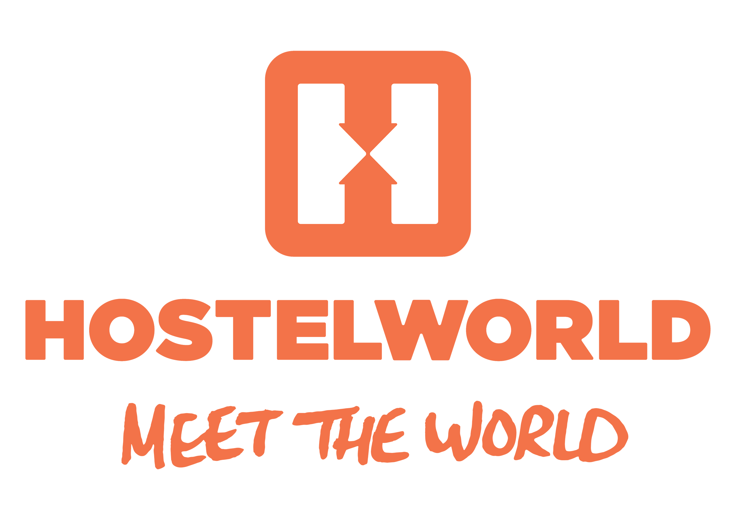 Hostelworld Logo and Slogan