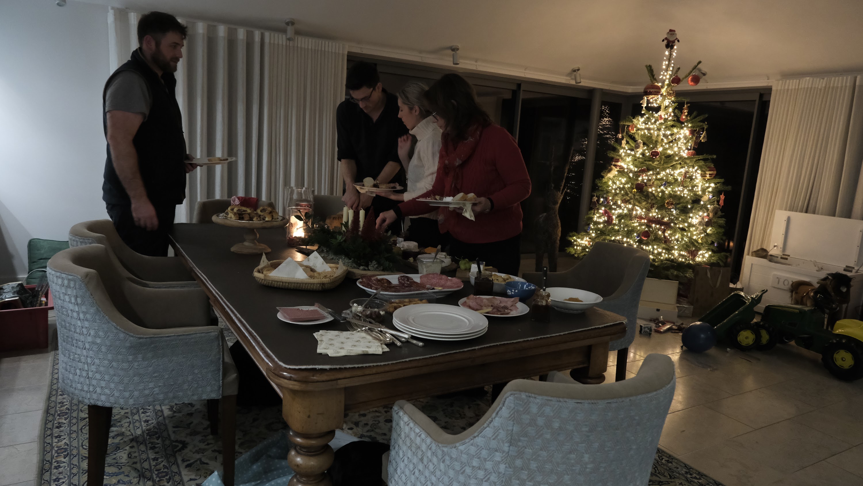 Christmas Family Dinner Preparation