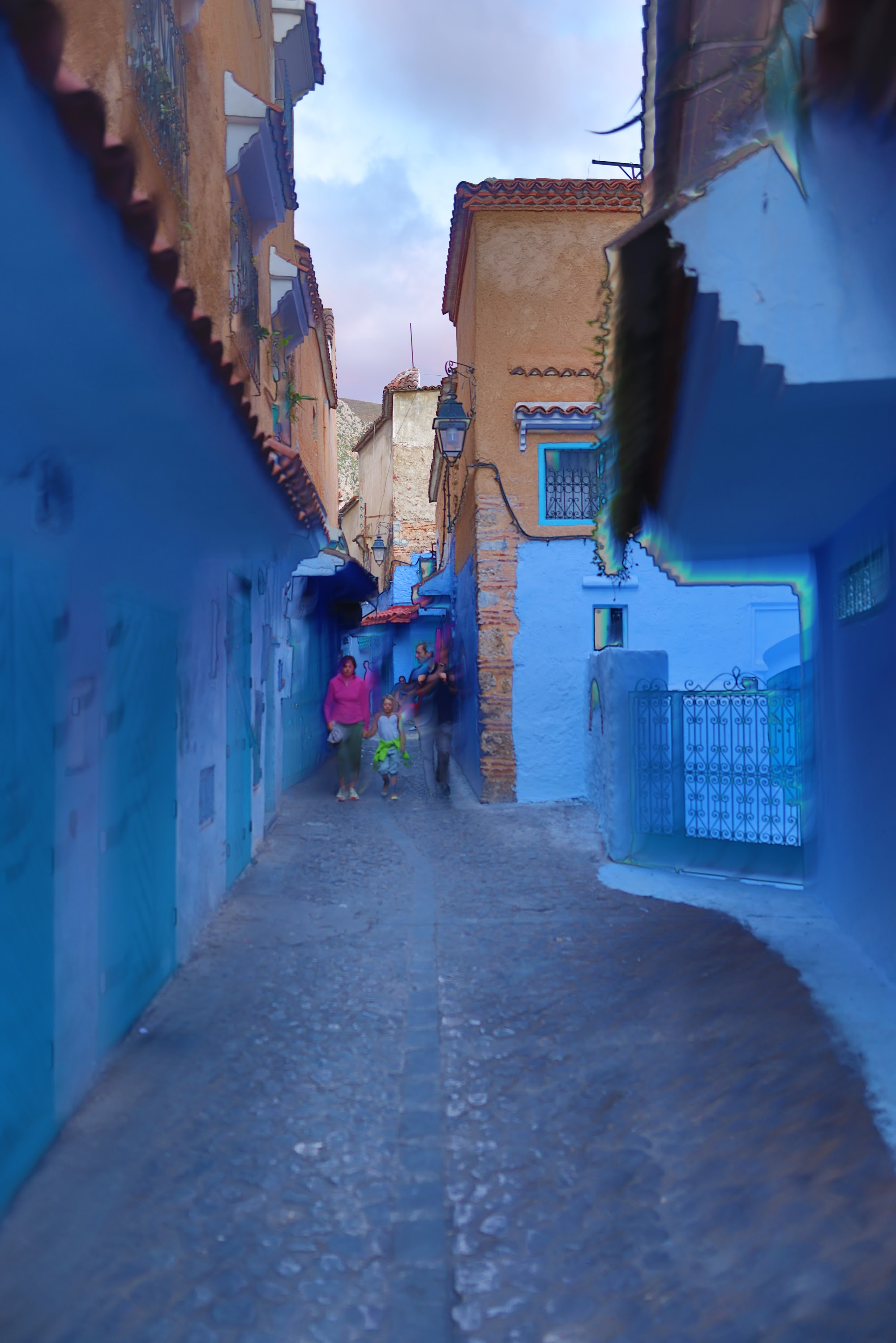 Blue Street in Chefchaouen, Morocco