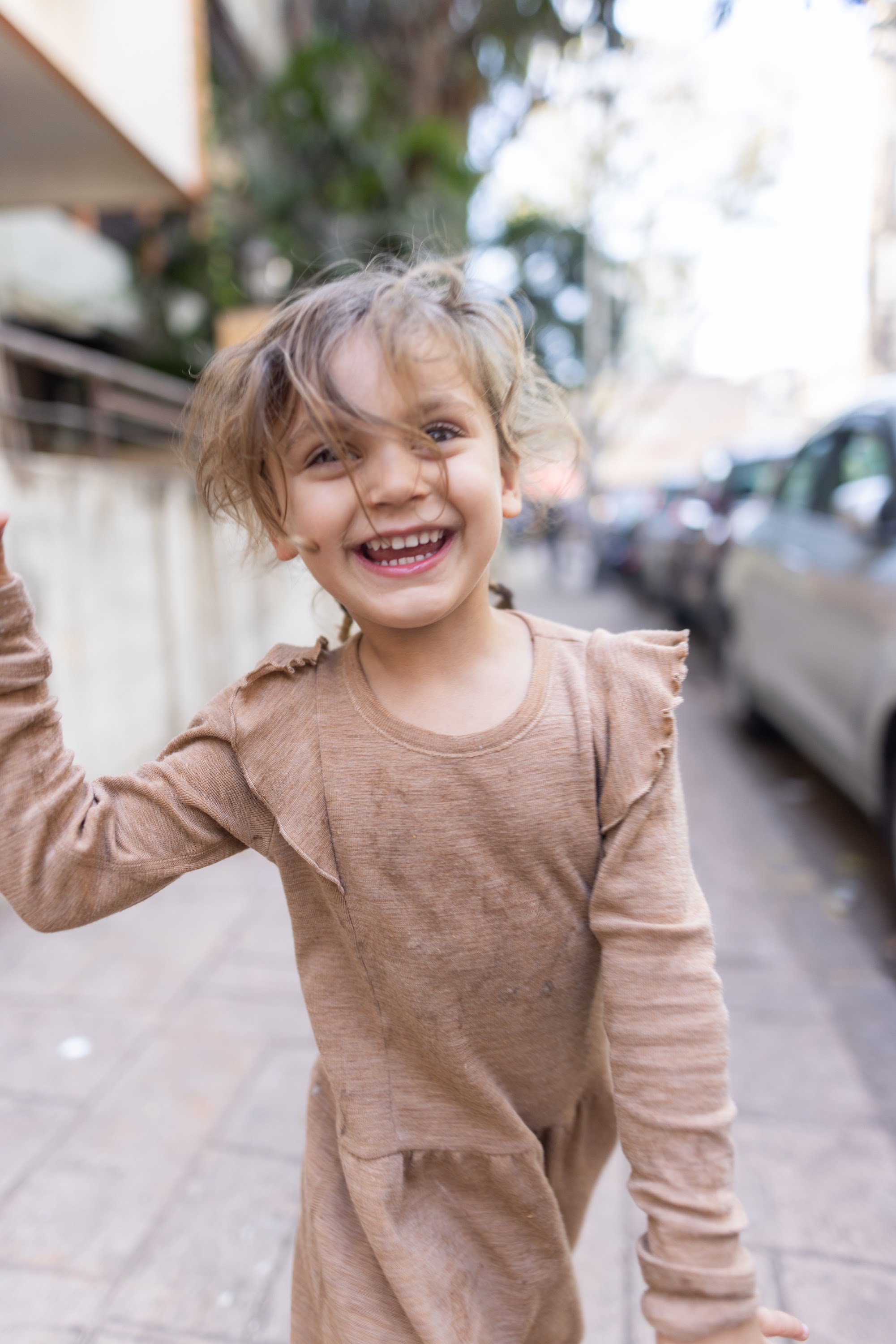 Smiling Child on Street