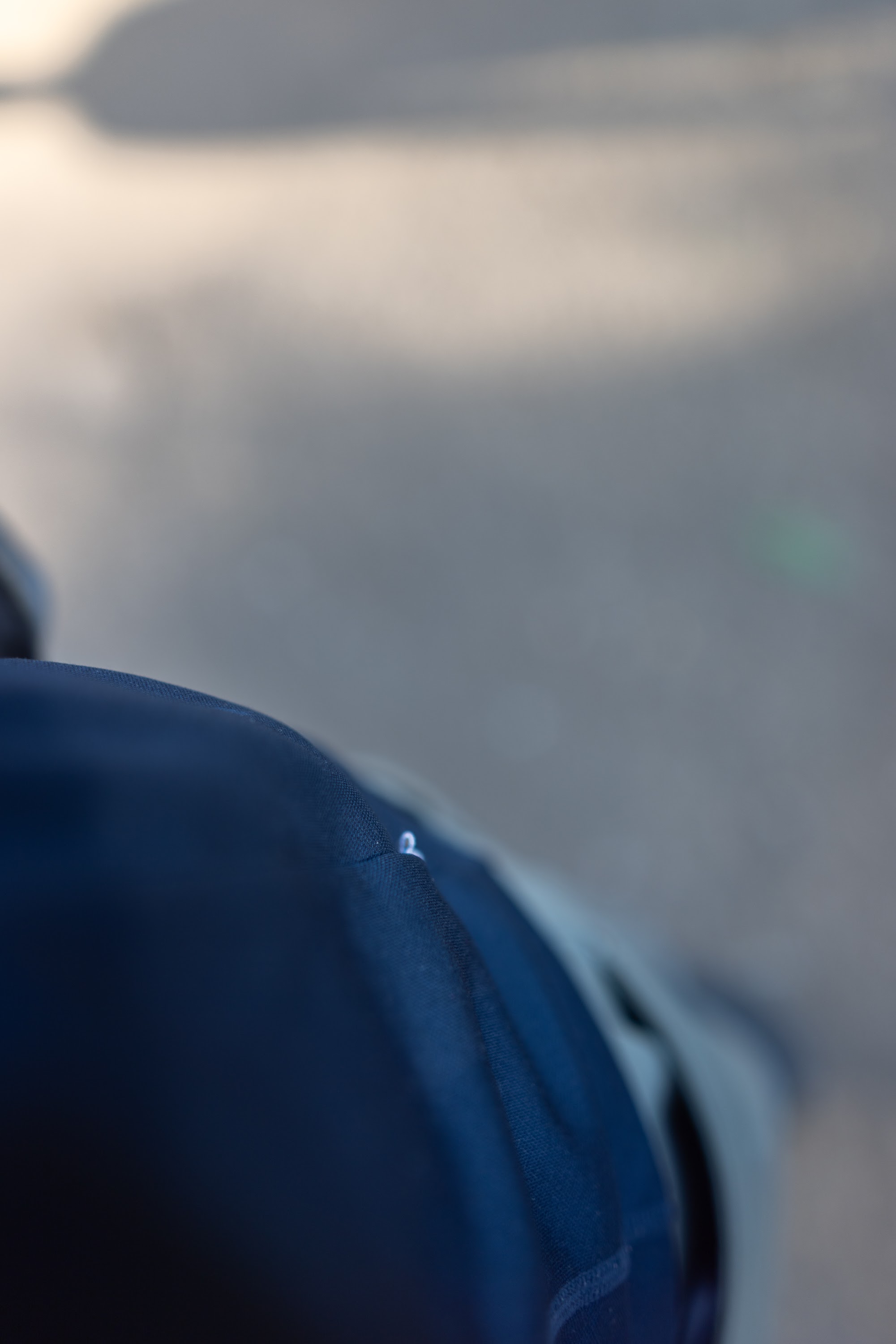 Close-up of Dark Fabric with Blurred Background