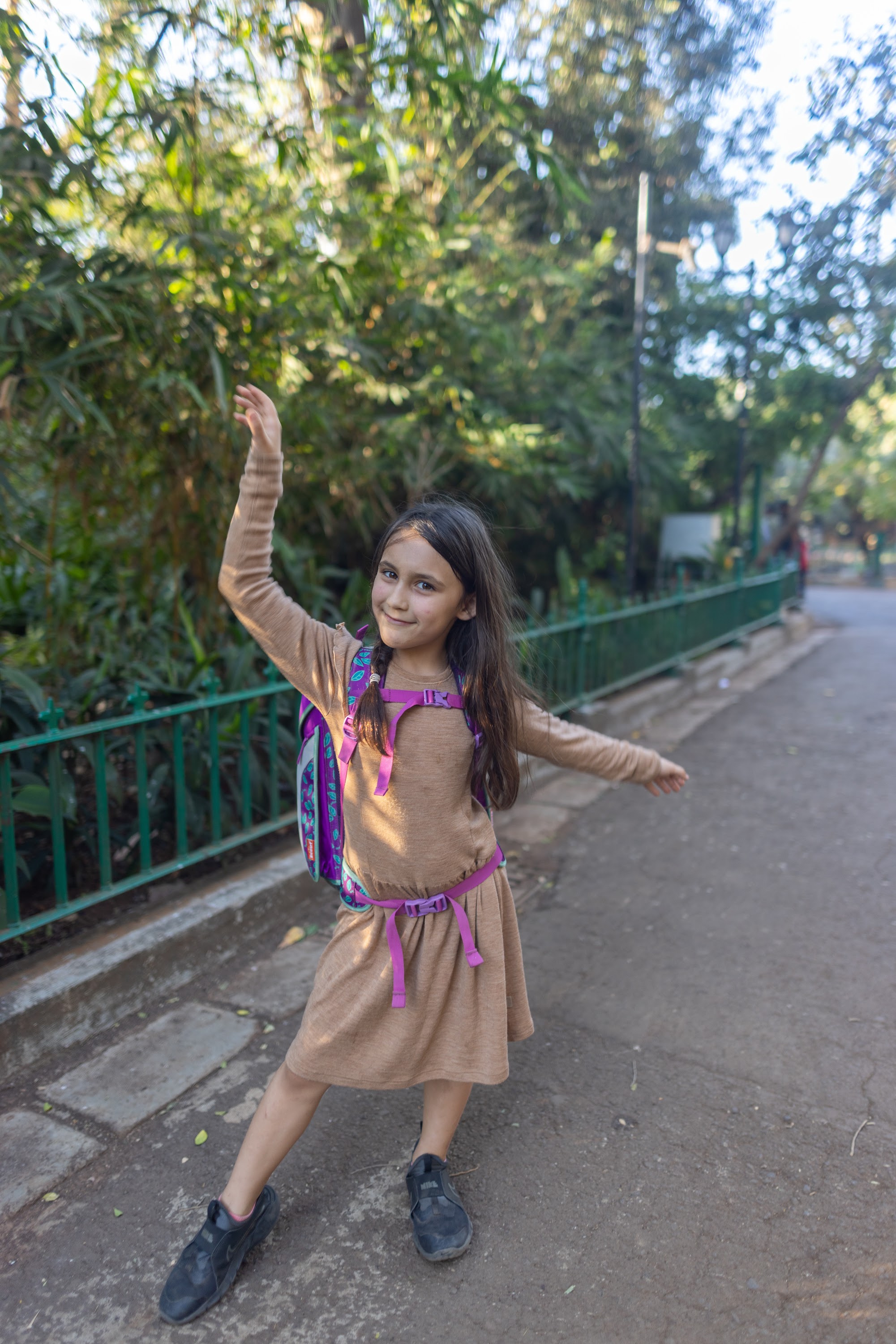 Girl Dancing in Park