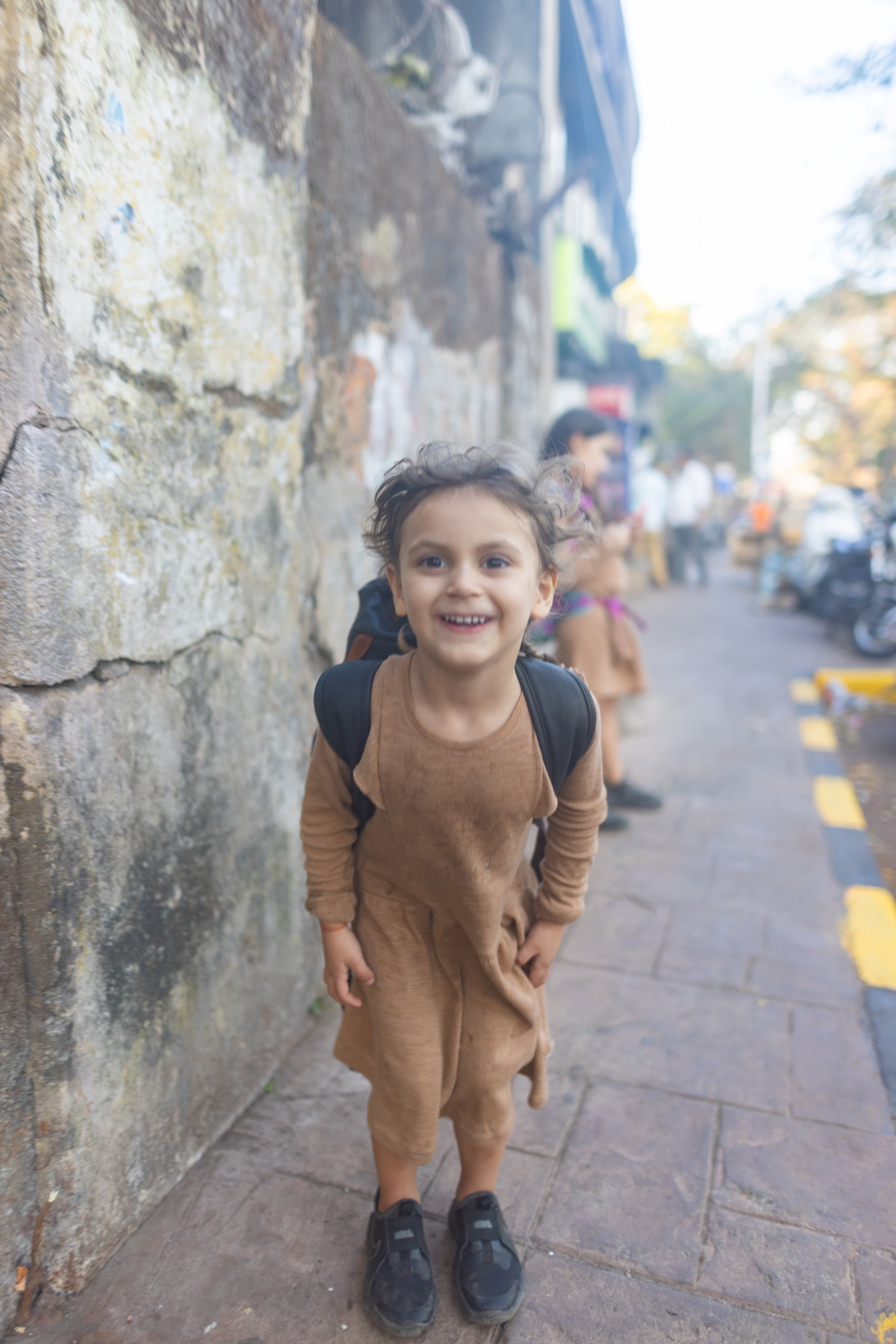 Smiling Child on Street
