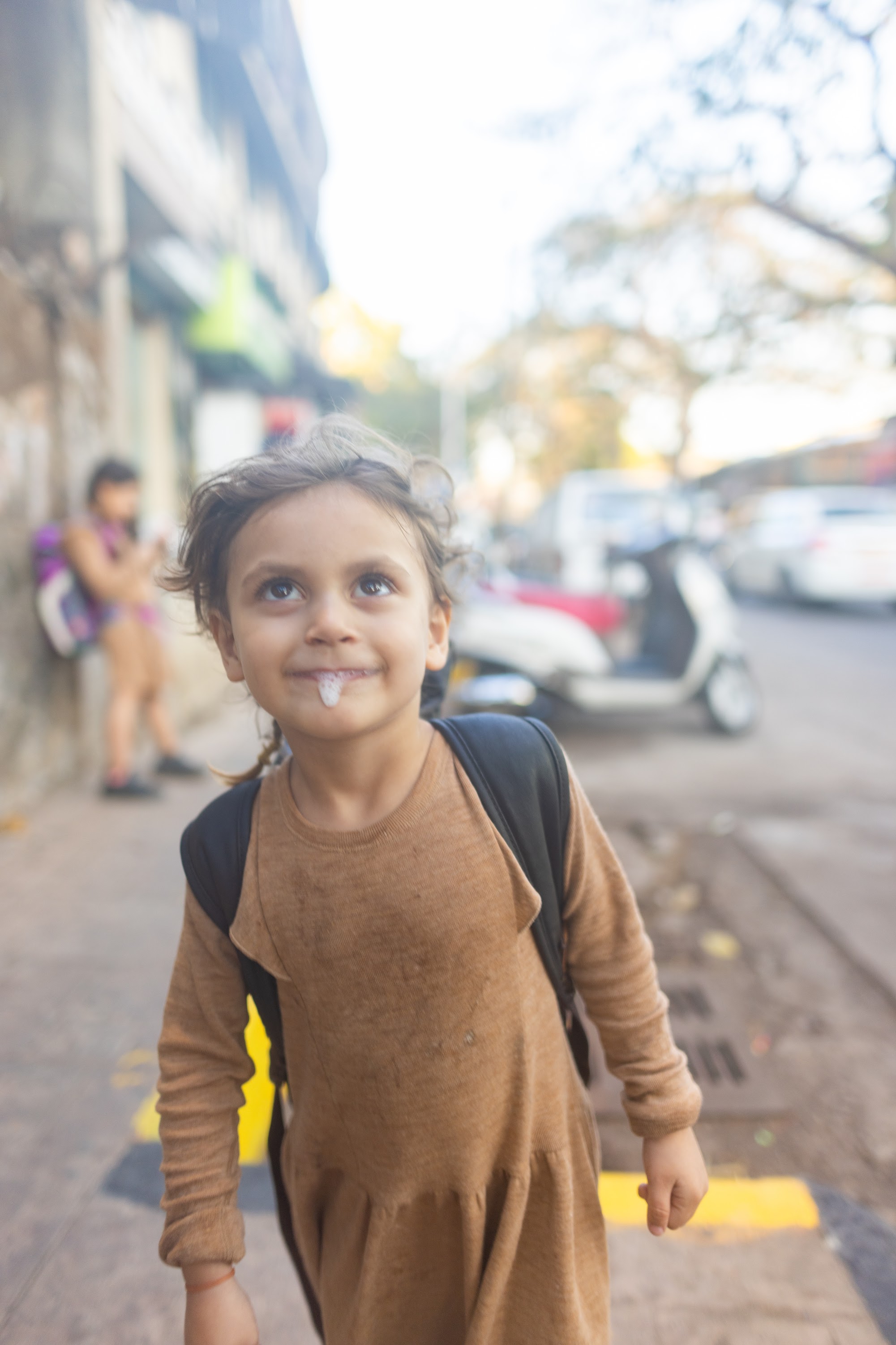 Smiling Child on Street