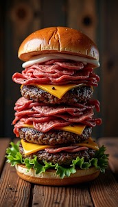 gourmet burger with towering triple huge thick meat 2.jpg