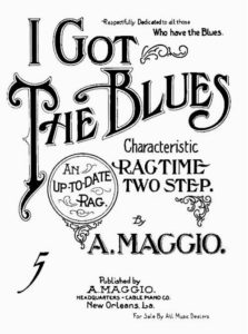Maggio's I Got the Blues sheet music