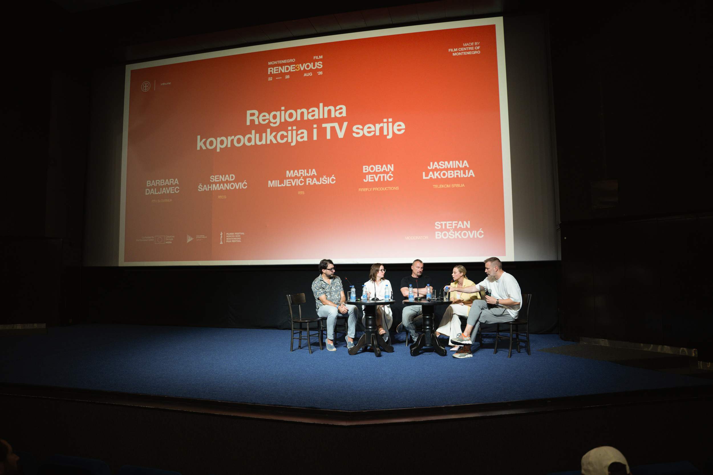 Panel „Regionalna koprodukcija i TV serije“, koji je održan u okviru programa Creative Europe MEDIA na Montenegro Film Rendezvous-u u Herceg Novom