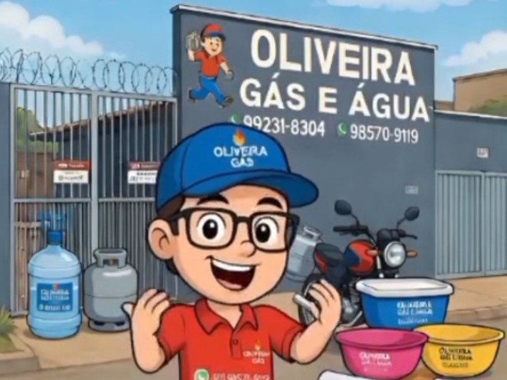Depósito Oliveira gás e água inhumas