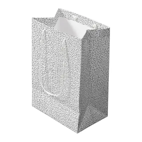 Infinite Maze Gift Bag - White - Medium - Image 1