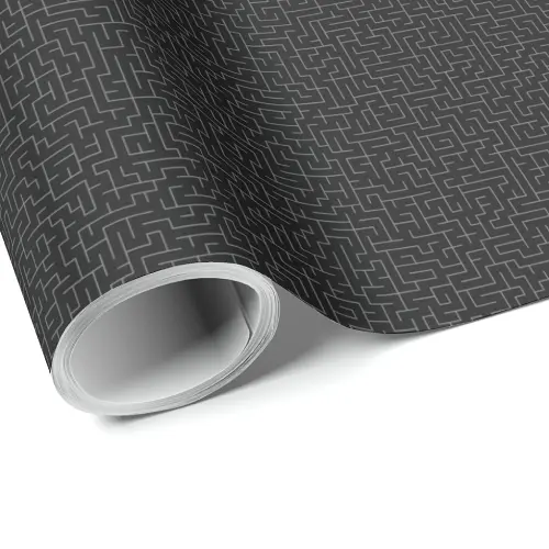 Infinite Maze Gift Wrapping Paper - Classic Dark - Image 1