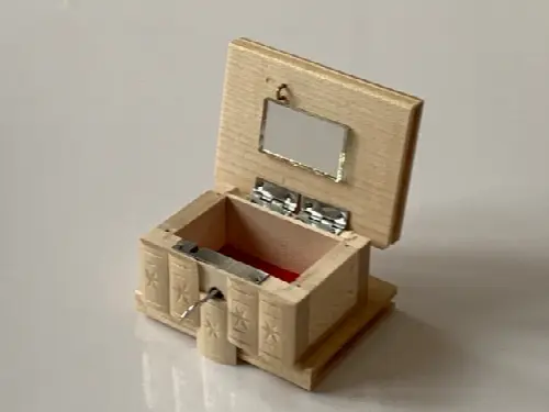 SMALL Romanian Secret Puzzle Box (Natural Wood) - Image 1