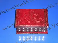 Romanian Secret Puzzle Box (Solid Red)