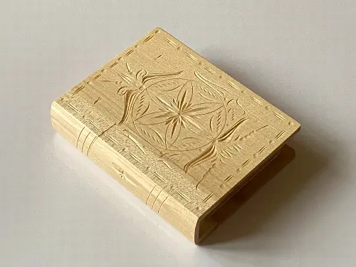 Transylvanian Secret Book Box (Natural Wood) - Image 1