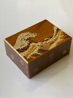 5.5 Sun 21 + 1 Step Namiura Japanese Puzzle Box by Yamanaka