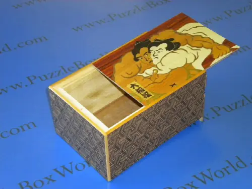 6 Sun 7 Step Limited Edition Sumo Japanese Puzzle Box - Image 1