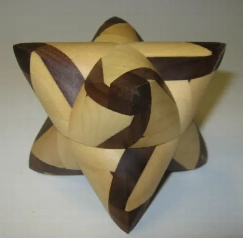 Dual Tetrahedron 19 Interlocking Puzzle MW - Image 1