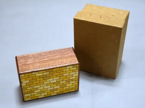 4 Sun 11 Step Bricked Japanese Puzzle Box - Image 1