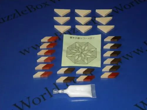 Yosegi Japanese Self Assembly Puzzle - Image 1