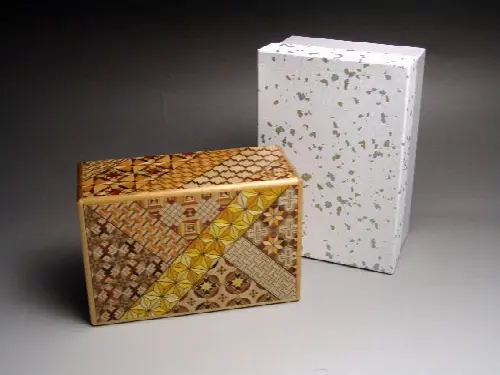 5 Sun 21 Step Yosegi Japanese Puzzle Box - Image 1