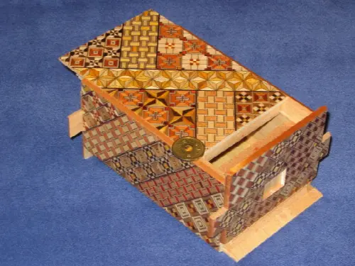 5 Sun 35 +1 Step Yosegi Japanese Puzzle Box - Image 1