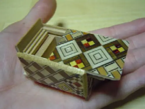 14 Step Mame Yosegi Traditional Japanese Puzzle Box - Image 1