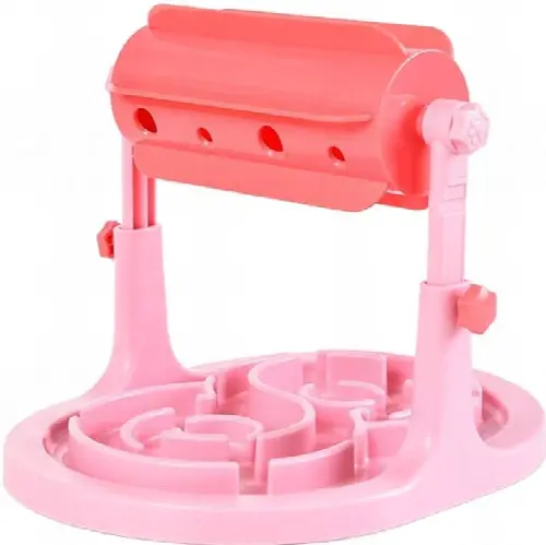 Interactive Dry Food Dog Toys Food Feeder Educational Dog Puzzle Toys Training Game Anti Slower Treated Feeder Bowl (Color : Pink) liujiapeng55 (Color : Pink) - Image 1