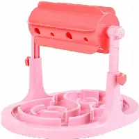 Interactive Dry Food Dog Toys Food Feeder Educational Dog Puzzle Toys Training Game Anti Slower Treated Feeder Bowl (Color : Pink) liujiapeng55 (Color : Pink)