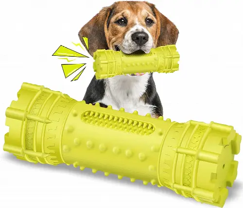 Dog Toys for Aggressive Chewers Small Medium Large Breed, Indestructible Interactive Super Chew Treat Dispensing Puzzle Toys, Puppy Pet Training IQ Toothbrush Non-Toxic Natural Rubber Toys - Image 1