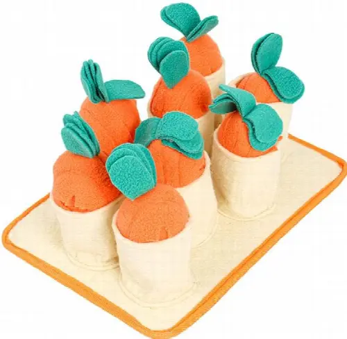 robots master for 1PC Pull Carrot Game Puzzle Dog Toy Slow Food Training Plaything - Image 1