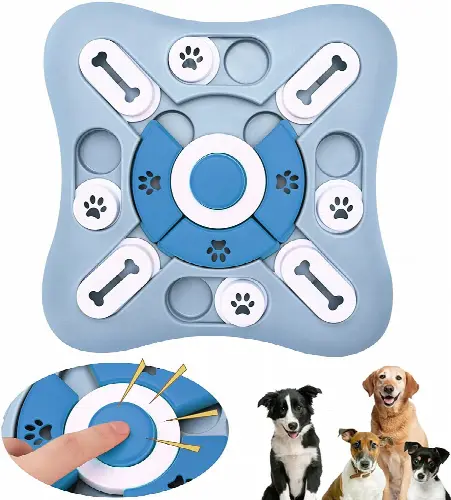 2022 New Dog Puzzle Toys | Dog Training Slow Feeder | Improve IQ and Cognitive Ability | Puzzle Toys for Dogs Mental Stimulation Resistant | Dog Treat Puzzle |10.24 x 10.24 x 1.38 inches - Image 1