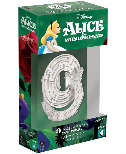 Hanayama Level 4 Cast Puzzle - Disney Alice in Wonderland- Labyrinth - Image 1