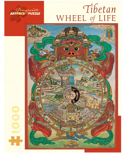 Tibetan Wheel of Life Jigsaw Puzzle- 1000 Pieces - Image 1