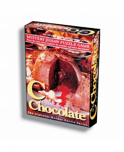 C is for Chocolate Murder Mystery Jigsaw Puzzle- 1000 Pieces - Image 1