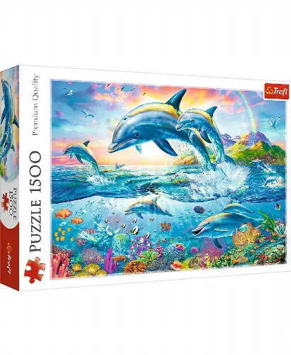 Jigsaw Puzzle Dolphin Family, 1500 Piece - Image 1