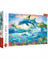 Jigsaw Puzzle Dolphin Family, 1500 Piece