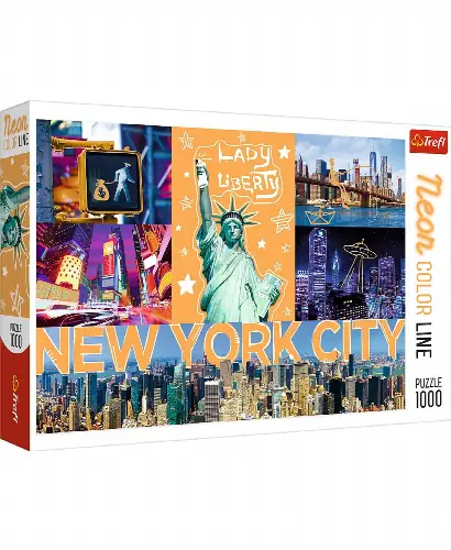 Jigsaw Puzzle Neon City, 1000 Piece - Image 1