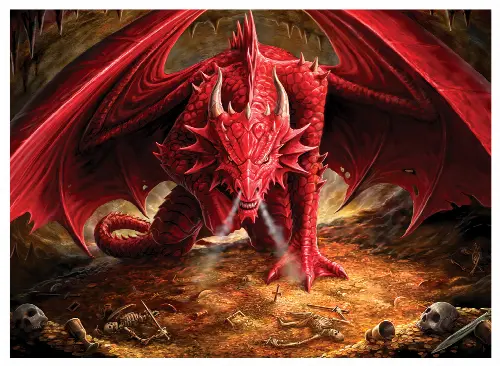 Cobble Hill Dragons Lair 1000 Piece Jigsaw Puzzle - Image 1