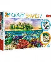 Trefl Crazy Shape Jigsaw Puzzle Tropical Island, 600 Piece