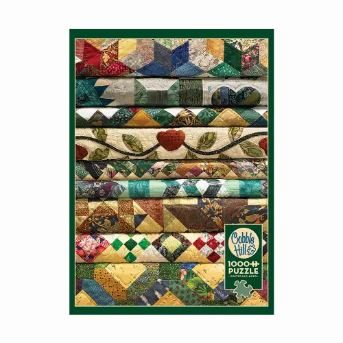 Cobble Hill Grandmas Quilts 1000 Piece Jigsaw Puzzle - Image 1