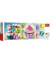 Panorama Jigsaw Puzzle Colorful Cupcakes, 1000 Piece