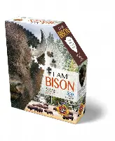 Madd Capp Games - I Am Bison - 300 Pieces - Animal Shaped Jigsaw Puzzle