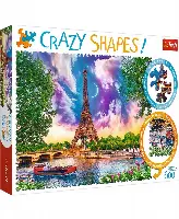 Trefl Crazy Shape Jigsaw Puzzle Sky Over Paris, 600 Pieces