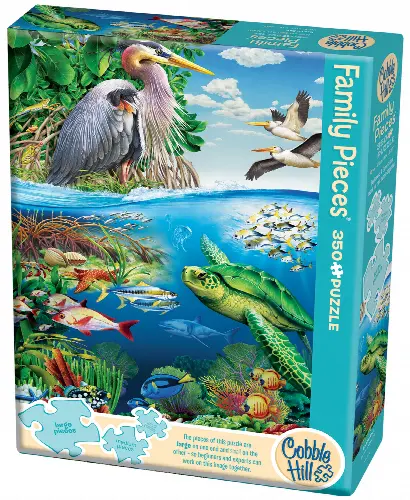 Cobble Hill Puzzle Company Family Pieces Jigsaw Puzzle - Earth Day - 350 Piece - Image 1