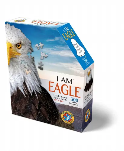 Madd Capp Games - I Am Eagle - 300 Pieces - Animal Shaped Jigsaw Puzzle - Image 1