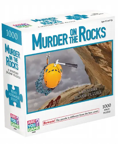 Areyougame Murder On The Rocks Classic Mystery Jigsaw Puzzle - 1000 Piece - Image 1